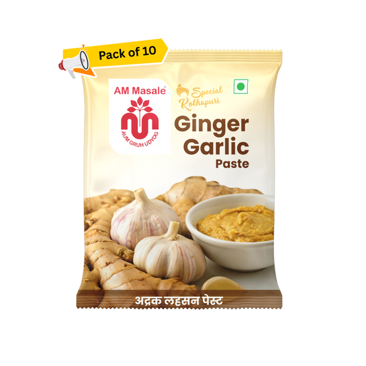 स्पेशल कोल्हापुरी अद्रक लहसन पेस्ट - Special Kolhapuri Ginger-Garlic Paste